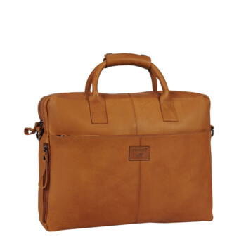Pánska kožená taška na notebook koňaková - Mustang William