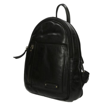 Dámsky luxusný kožený batôžtek čierny - Enrico Benetti Broof