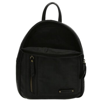 Dámsky luxusný kožený batôžtek čierny - Enrico Benetti Broof