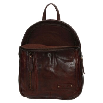 Dámsky luxusný kožený batôžtek tmavo hnedý - Enrico Benetti Broof