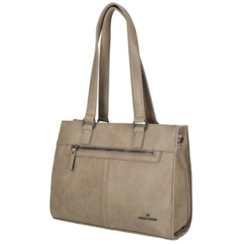 Dámska kabelka cez rameno svetlá taupe - Enrico Benetti Mayla