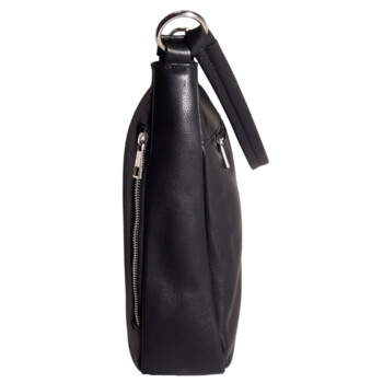 Dámska kožená kabelka cez rameno čierna - Sendi Design Clare