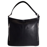 Dámska kožená kabelka cez rameno čierna - Sendi Design Clare