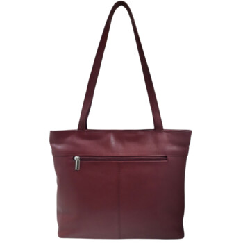 Dámska kožená kabelka cez rameno vínová - Sendi Design Doriane