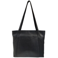 Dámska kožená kabelka cez rameno čierna - Sendi Design Doriane