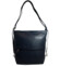 Dámska kožená kabelka batoh tmavo modrá - Sendi Design Maronol