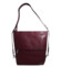 Dámska kožená kabelka batoh vínová - Sendi Design Maronol