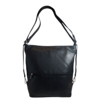 Dámska kožená kabelka batoh čierna - Sendi Design Maronol