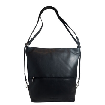 Dámska kožená kabelka batoh čierna - Sendi Design Maronol