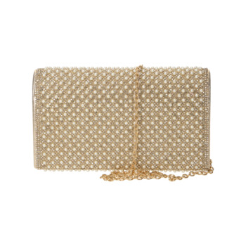 Dámska spoločenská listová kabelka zlatá - Michelle Moon Omana