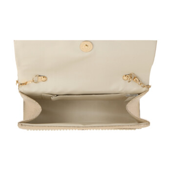 Dámska spoločenská listová kabelka zlatá - Michelle Moon Omana