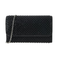 Dámska spoločenská listová kabelka čierna - Michelle Moon Omana