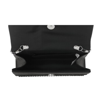 Dámska spoločenská listová kabelka čierna - Michelle Moon Omana