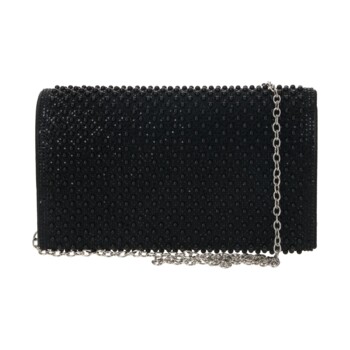 Dámska spoločenská listová kabelka čierna - Michelle Moon Omana