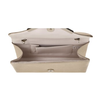 Dámska listová kabelka tmavo béžová - Michelle Moon Leontina