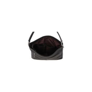 Dámska kožená kabelka cez rameno tmavo hnedá - Sendi Design Clare