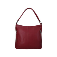 Dámska kožená kabelka cez rameno vínová - Sendi Design Clare