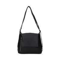 Dámska kožená kabelka batoh tmavo hnedá - Sendi Design Kirsen