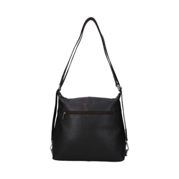 Dámska kožená kabelka batoh tmavo hnedá - Sendi Design Kirsen