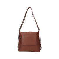 Dámska kožená kabelka batoh hnedá - Sendi Design Kirsen