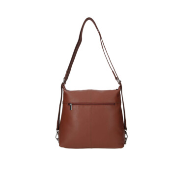 Dámska kožená kabelka batoh hnedá - Sendi Design Kirsen