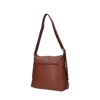 Dámska kožená kabelka batoh hnedá - Sendi Design Kirsen
