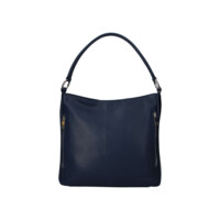Dámska kožená kabelka cez rameno tmavo modrá - Sendi Design Clare