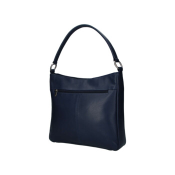 Dámska kožená kabelka cez rameno tmavo modrá - Sendi Design Clare
