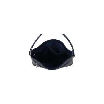 Dámska kožená kabelka cez rameno tmavo modrá - Sendi Design Clare