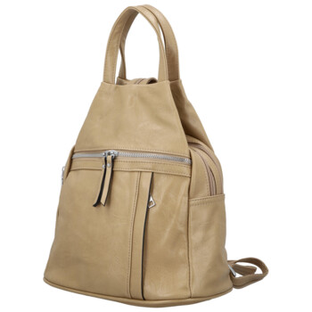 Dámsky mestský batoh tmavo béžový - Firenze Viva