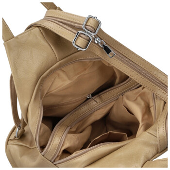 Dámsky mestský batoh tmavo béžový - Firenze Viva