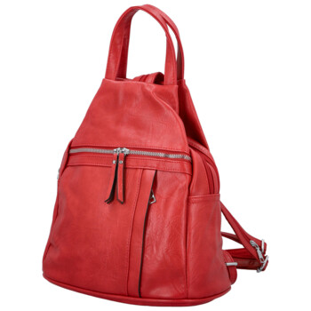 Dámsky mestský batoh červený - Firenze Viva