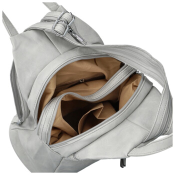 Dámsky mestský batoh svetlo šedý - Firenze Viva