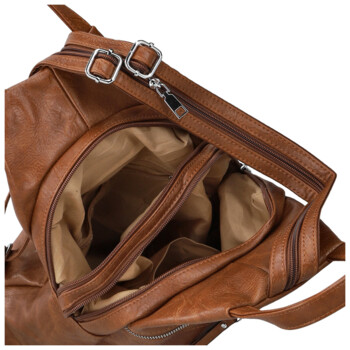 Dámsky mestský batoh hnedý - Firenze Viva