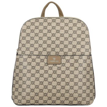 Dámsky mestský batoh tmavo béžový - Coveri Almin