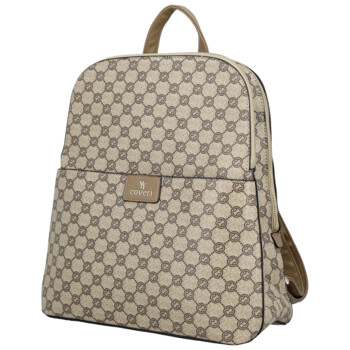 Dámsky mestský batoh tmavo béžový - Coveri Almin