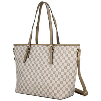 Dámska kabelka cez rameno tmavo béžová - Coveri Alma