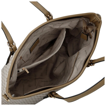 Dámska kabelka cez rameno tmavo béžová - Coveri Alma