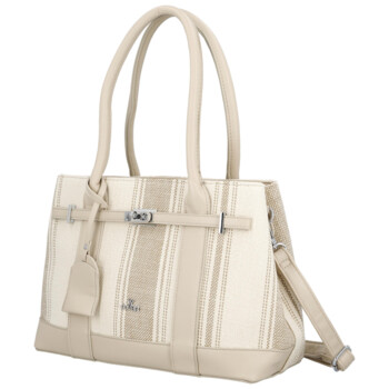 Dámska kabelka cez rameno béžová - Coveri Plasia