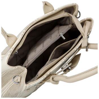 Dámska kabelka cez rameno béžová - Coveri Plasia