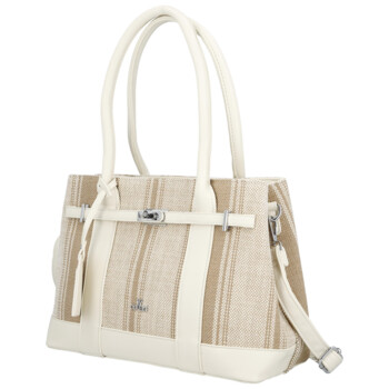 Dámska kabelka cez rameno tmavo béžová - Coveri Plasia