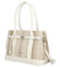 Dámska kabelka cez rameno tmavo béžová - Coveri Plasia
