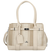 Dámska kabelka cez rameno svetlá taupe - Coveri Plasia