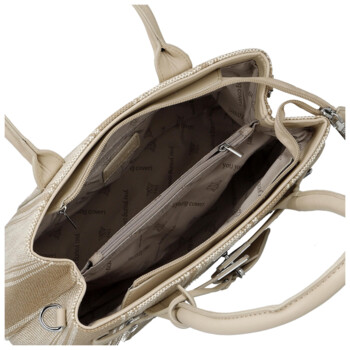 Dámska kabelka cez rameno svetlá taupe - Coveri Plasia