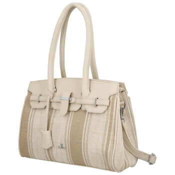 Dámska kabelka cez rameno svetlá taupe - Coveri Plasa