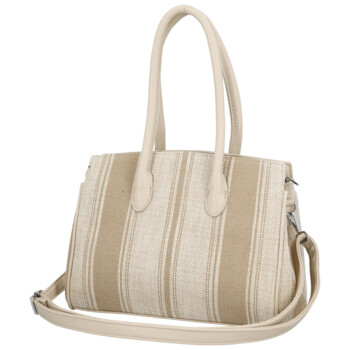 Dámska kabelka cez rameno svetlá taupe - Coveri Plasa