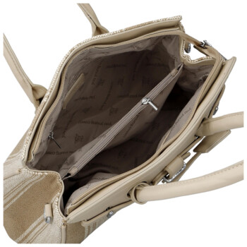 Dámska kabelka cez rameno svetlá taupe - Coveri Plasa