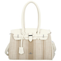 Dámska kabelka cez rameno tmavo béžová - Coveri Plasa