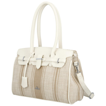 Dámska kabelka cez rameno tmavo béžová - Coveri Plasa