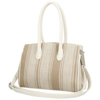 Dámska kabelka cez rameno tmavo béžová - Coveri Plasa